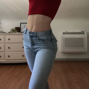 AE mom jeans